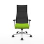 Piqueras y Crespo Chaise de Bureau Albacete Pistache et Noir