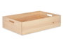 Giftdecor Boîte en Bois Fermée 60 x 40 cm Naturel Pin (Set de 4)