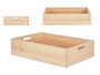Giftdecor Boîte en Bois Fermée 60 x 40 cm Naturel Pin (Set de 4)