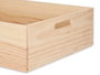Giftdecor Boîte en Bois Fermée 60 x 40 cm Naturel Pin (Set de 4)