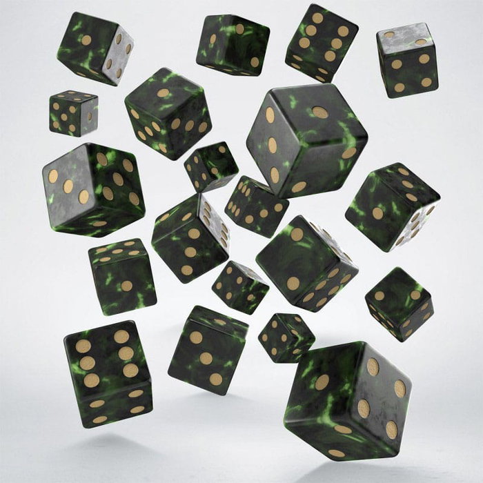 Q Workshop pack dés Full Pack D6 Vert (20) Q Workshop pack dés Full Pack D6 Vert (20)