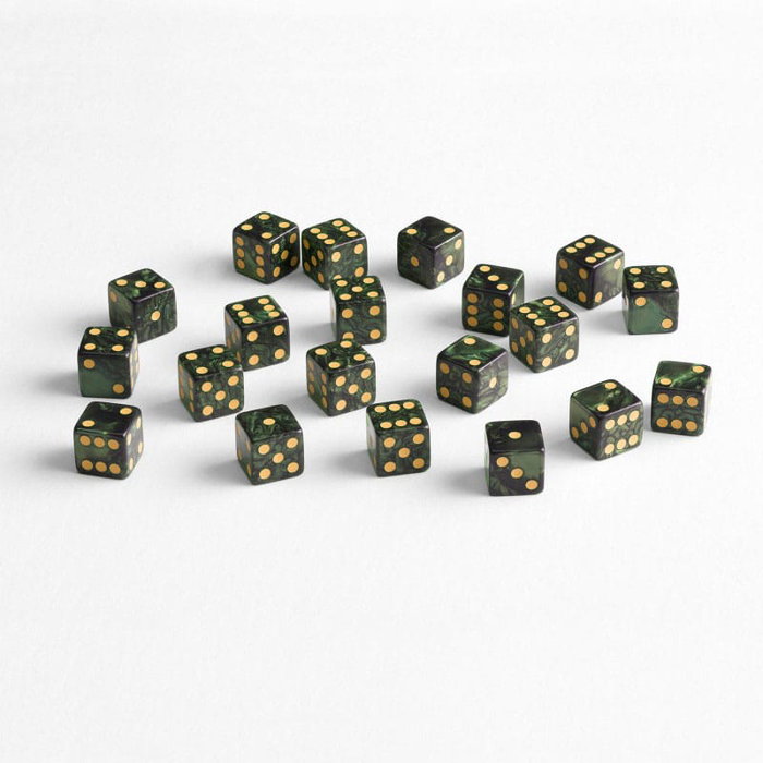 Q Workshop pack dés Full Pack D6 Vert (20) Q Workshop pack dés Full Pack D6 Vert (20)