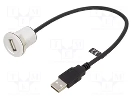 DELOCK Câble USB 2.0 de 0,3m (USB A socle vers USB A prise)
