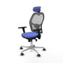 Piqueras y Crespo Chaise de Bureau avec Appui-tête 3D086G2 Bleu clair