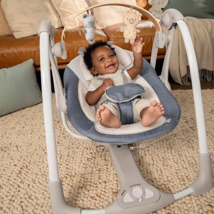 Ingenuity Swing 'n Go Portable Swing - Chambray Ingenuity Swing 'n Go Portable Swing - Chambray