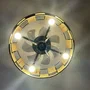 Farelek Brézana Ventilateur de plafond avec plafonnier Ø48 cm, 7 pales