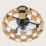 Farelek Brézana Ventilateur de plafond avec plafonnier Ø48 cm, 7 pales