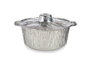 Kinvara Set de 3 casseroles en aluminium avec couvercle 22x11 cm argent (Set de 12)