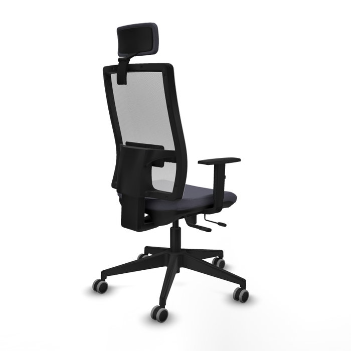 Piqueras y Crespo Chaise de Bureau Horna avec Appui-tête et Mécanisme Sincro/Traslack Gris foncé