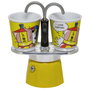 Bialetti MINI EXPRESS Set Lichtenstein, Cafetière Jaune avec 2 Tasses