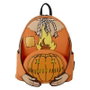 LOUNGEFLY Sac à dos Sam Trick 'r Treat 26 cm - En cuir vegan avec bandoulière réglable, détails phosphorescents, éclairage à piles et plusieurs compartiments - 22.5x26.25x11.25 cm