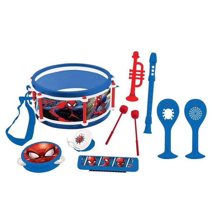 Lexibook Set Musical Spider-Man - 7 instruments avec tambour de rangement Lexibook Set Musical Spider-Man - 7 instruments avec tambour de rangement