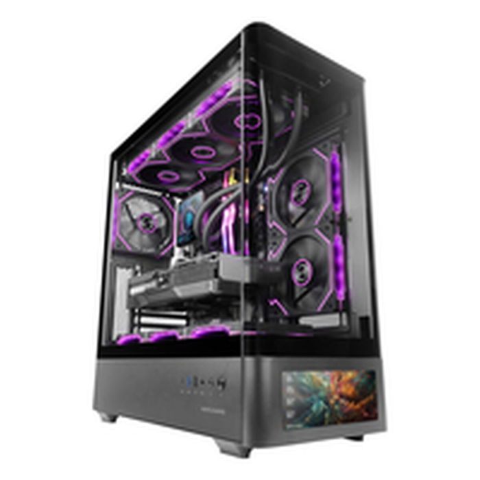 Boîtier ATX semi-tour Mars Gaming MCLCDPRO Noir