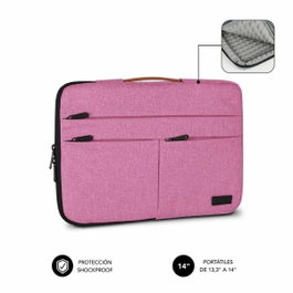 Subblim Housse Air Padding 360 Rose pour ordinateur portable 13,3-14 pouces