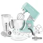 Sencor STM 6351GR Robot pâtissier avec bol inox 4.5 L, 1000 W, 8 vitesses et mode pulse, éclairage LED, pour pétrir, fouetter et mélanger