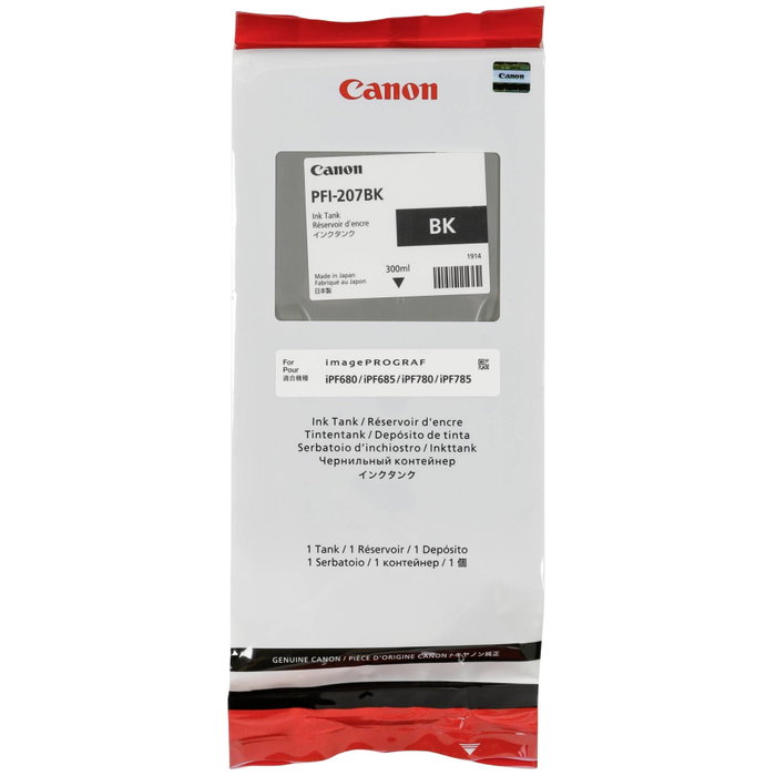 Canon PFI-207BK Noir 300ml Canon PFI-207BK Noir 300ml