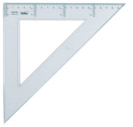 Safta Équerre de 30 cm en Verre