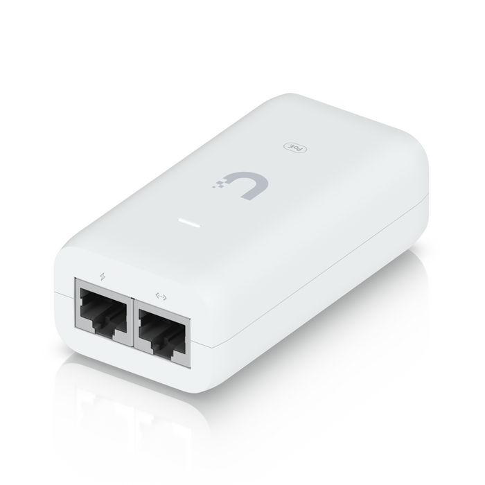 Ubiquiti Adaptateur PoE Gigabit 15W avec Protection - Injecteur d'Alimentation et de Données RJ45 pour UniFi