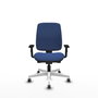 PIQUERAS Y CRESPO Chaise Alares Synchrone/Traslack Tissu Bleu foncé