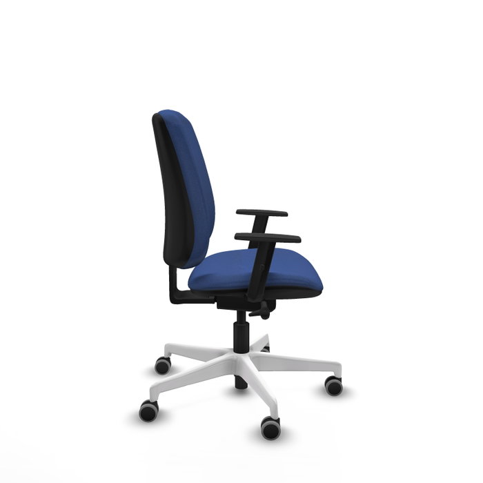 PIQUERAS Y CRESPO Chaise Alares Synchrone/Traslack Tissu Bleu foncé