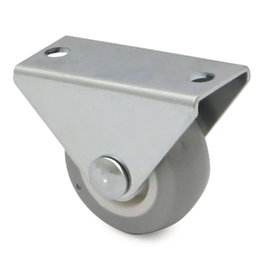 Q&Q Roue fixe Azura avec anneau en caoutchouc gris Ø30 mm