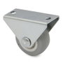 Q&Q Roue fixe Azura avec anneau en caoutchouc gris Ø30 mm