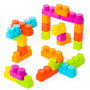 Molto - Caisse de blocs et puzzles souples en plastique avec 15 pièces, jouet éducatif pour enfants à partir de 1 an