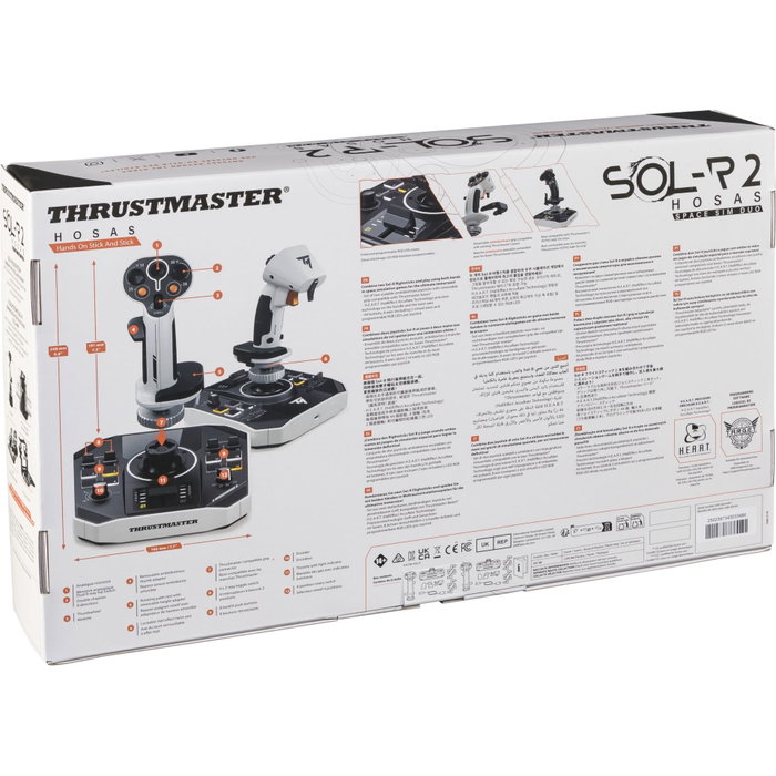 Thrustmaster SOL-R 2 HOSAS Space Sim Duo Noir, blanc Thrustmaster SOL-R 2 HOSAS Space Sim Duo Noir, blanc