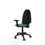 PIQUERAS Y CRESPO Chaise de bureau Algarra Vert émeraude