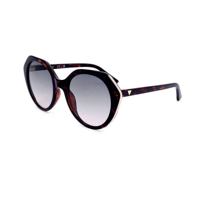 Guess Factory GF6201 Lunettes de soleil rondes pour femmes 55mm Protection UV400 Monture en plastique 140 mm