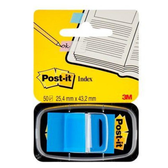 3M Post-it 680-2 - Index de bureau avec dispensateur, autocollants repositionnables multicolores pour classement