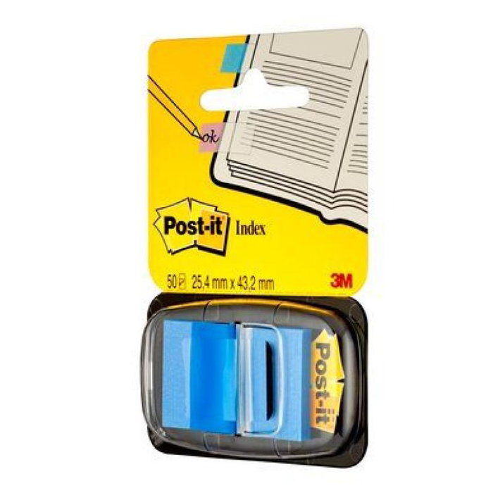 3M Post-it 680-2 - Index de bureau avec dispensateur, autocollants repositionnables multicolores pour classement