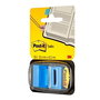 3M Post-it 680-2 - Index de bureau avec dispensateur, autocollants repositionnables multicolores pour classement