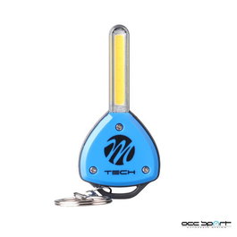 M-Tech Clé Led Porte-clés Lampe IL01 3 Modes COB 0.5W 2h CR2032 Bleu