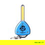 M-Tech Clé Led Porte-clés Lampe IL01 3 Modes COB 0.5W 2h CR2032 Bleu