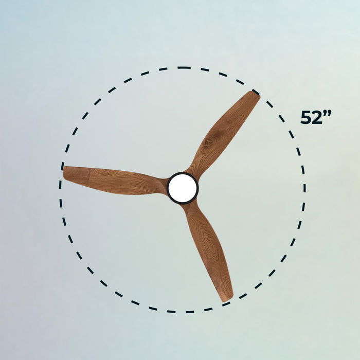 Ventilateur de Plafond avec Lumière Cecotec EnergySilence Aero 5230 18 W 40 W Noir Bois (3000-6500 K)