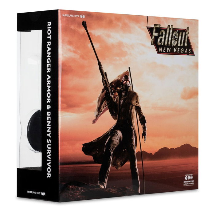 Fallout: New Vegas pack 2 statuettes Riot Ranger Armor & Benny Survivor 18 cm