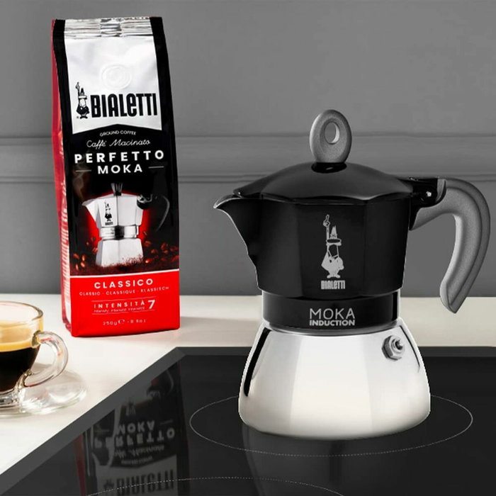 Bialetti MOKA Induction 4 tasses Noir, 150 ml Bialetti MOKA Induction 4 tasses Noir, 150 ml