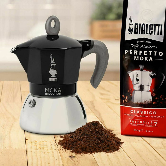 Bialetti MOKA Induction 4 tasses Noir, 150 ml Bialetti MOKA Induction 4 tasses Noir, 150 ml