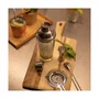 Livoo GS156 Set à Cocktail en Acier Inoxydable 400 ml - Shaker, Doseur, Cuillère, Passoire à Double Graduation
