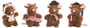 Creaciones Llopis Peluche - Ratitas en Peluche Souple 14 cm en Polyester pour Enfants - Jouet Doux