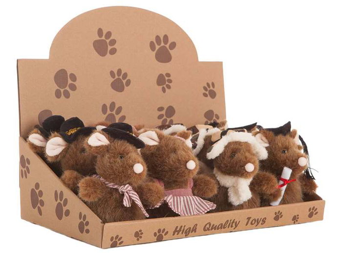 Creaciones Llopis Peluche - Ratitas en Peluche Souple 14 cm en Polyester pour Enfants - Jouet Doux