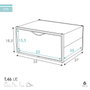 Max Home Boîte à chaussures empilable Blanc 6 Unités