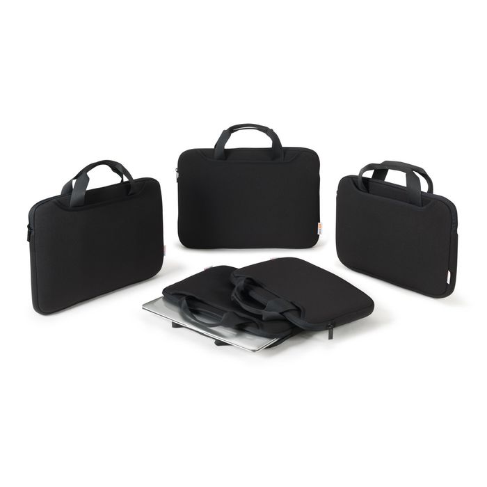 Dicota Base xx laptop sleeve plus 13-13.3" Housse protectrice pour PC portable noir - Poche accessoires et poignée de transport
