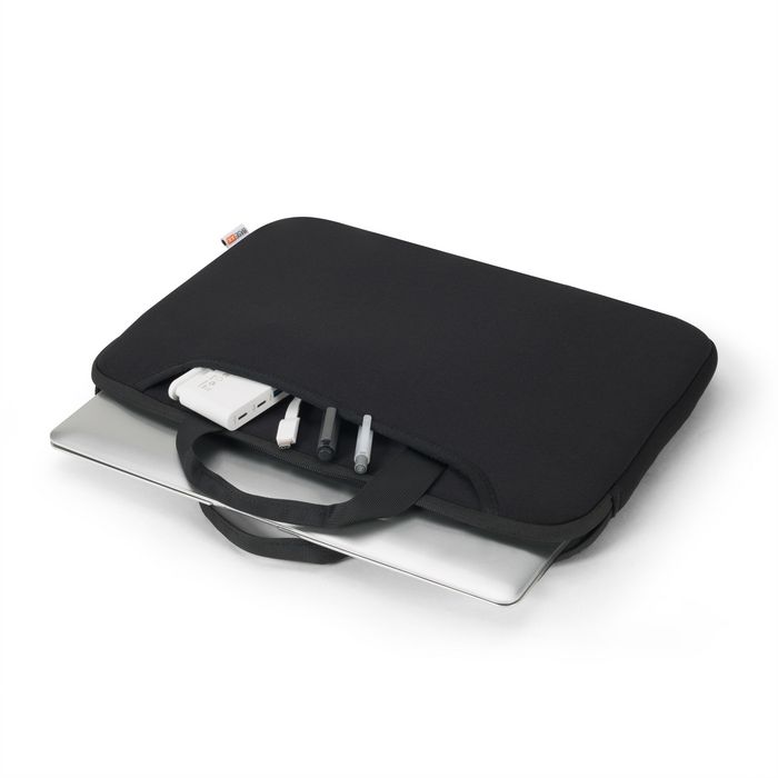 Dicota Base xx laptop sleeve plus 13-13.3" Housse protectrice pour PC portable noir - Poche accessoires et poignée de transport