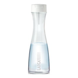 Laica Botaille de filtration instantanée en verre 1 L avec 1 filtre Fast Disk