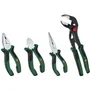 Bosch - Set de 4 pinces : coupe-diagonale précise, universelle, à bec long et multiprises - Outillage durable pour professionnels et bricoleurs