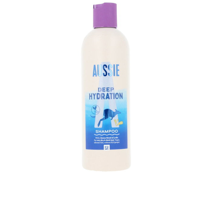Aussie Shampoing hydratant intense 300 ml - Ultra-Intense aux huiles de jojoba, avocat & macadamia pour cheveux épais, bouclés, secs - Vegan, sans SLS ni silicones Aussie Shampoing hydratant intense 300 ml - Ultra-Intense aux huiles de jojoba, avocat & macadamia pour cheveux épais, bouclés, secs - Vegan, sans SLS ni silicones