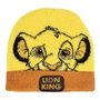 Cerdá Gorro de Punto con Aplicaciones Tu:T.Unica Disney Le Roi Lion - Jaune, Taille Unique - A Partir de 3 Ans