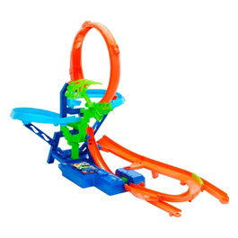 Hot Wheels Big Air Crash - Circuit avec propulseur motorisé et voiture